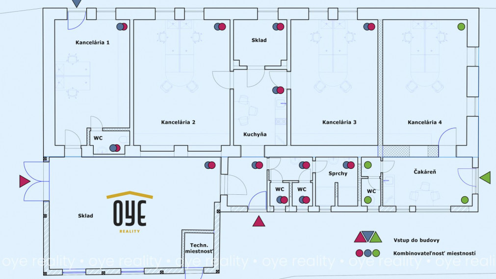 Na predaj lukratívna, kompletne rekonštruovaná administratívno-obchodná budova v Komárne