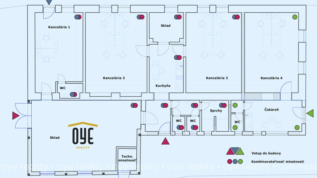 Na predaj lukratívna, kompletne rekonštruovaná administratívno-obchodná budova v Komárne