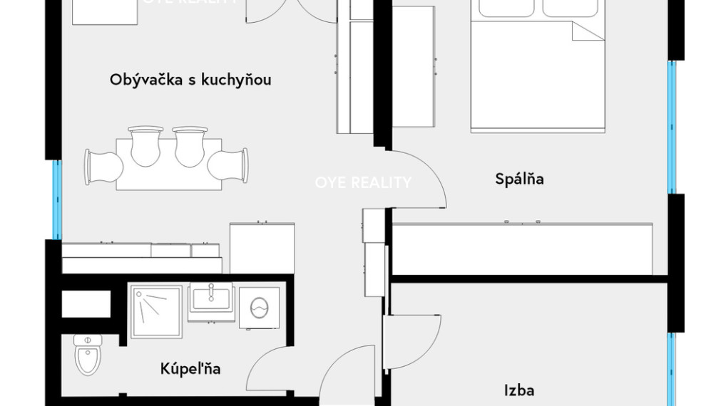Rezervovaný! Na predaj moderný 3-izbový tehlový byt s balkónom a klimatizáciou blízko centra Komárna