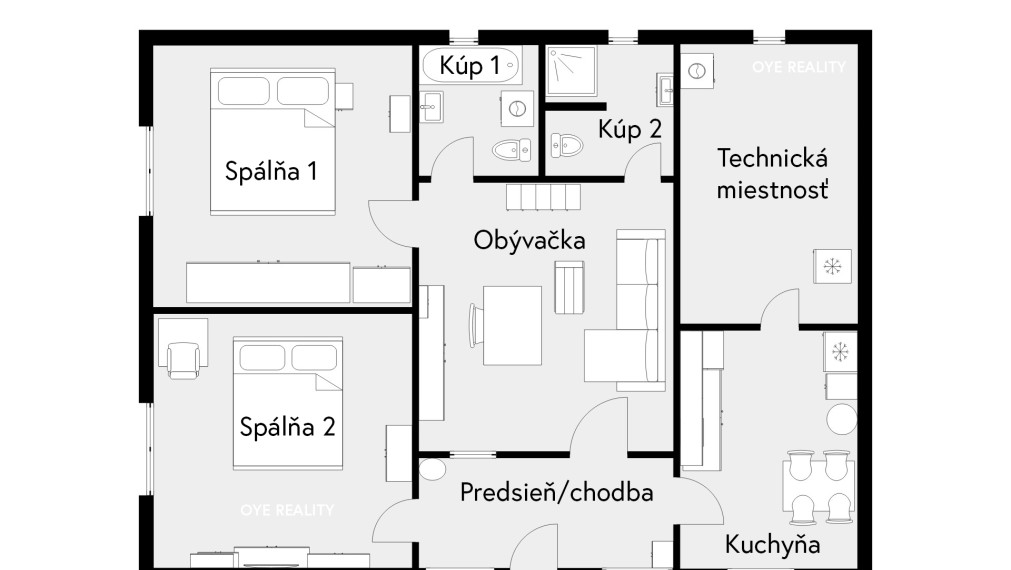 Na predaj zrekonštruovaný 3-izbový rodinný dom na 10-árovom pozemku v Marcelovej – 110 m2